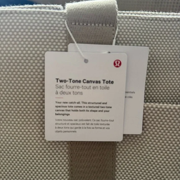 Lululemon Athletica Two Tone Canvas Tote Bag - Picture 9 of 10